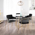 Napoli Black Velvet Gold Metal Contemporary Chair (Set of 2) 13 Napoli Black Velvet Gold Metal Contemporary Chair (Set of 2)