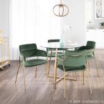 Napoli Gold and Emerald Green Velvet Contemporary Chairs (Set of 2) 13 Napoli Gold and Emerald Green Velvet Contemporary Chairs (Set of 2)