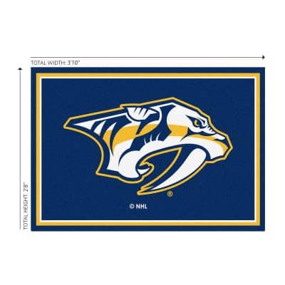 Nashville Predators 3x4 Area Rug