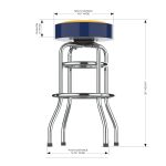 Nashville Predators Chrome Bar Stool 10 Nashville Predators Chrome Bar Stool