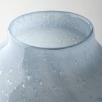 Nasser III Large Blue/Gold/Chrome Urn Style Glass Vase