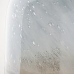Nasser III Large Blue/Gold/Chrome Urn Style Glass Vase
