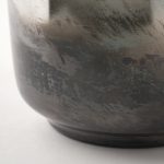 Nasser III Large Blue/Gold/Chrome Urn Style Glass Vase