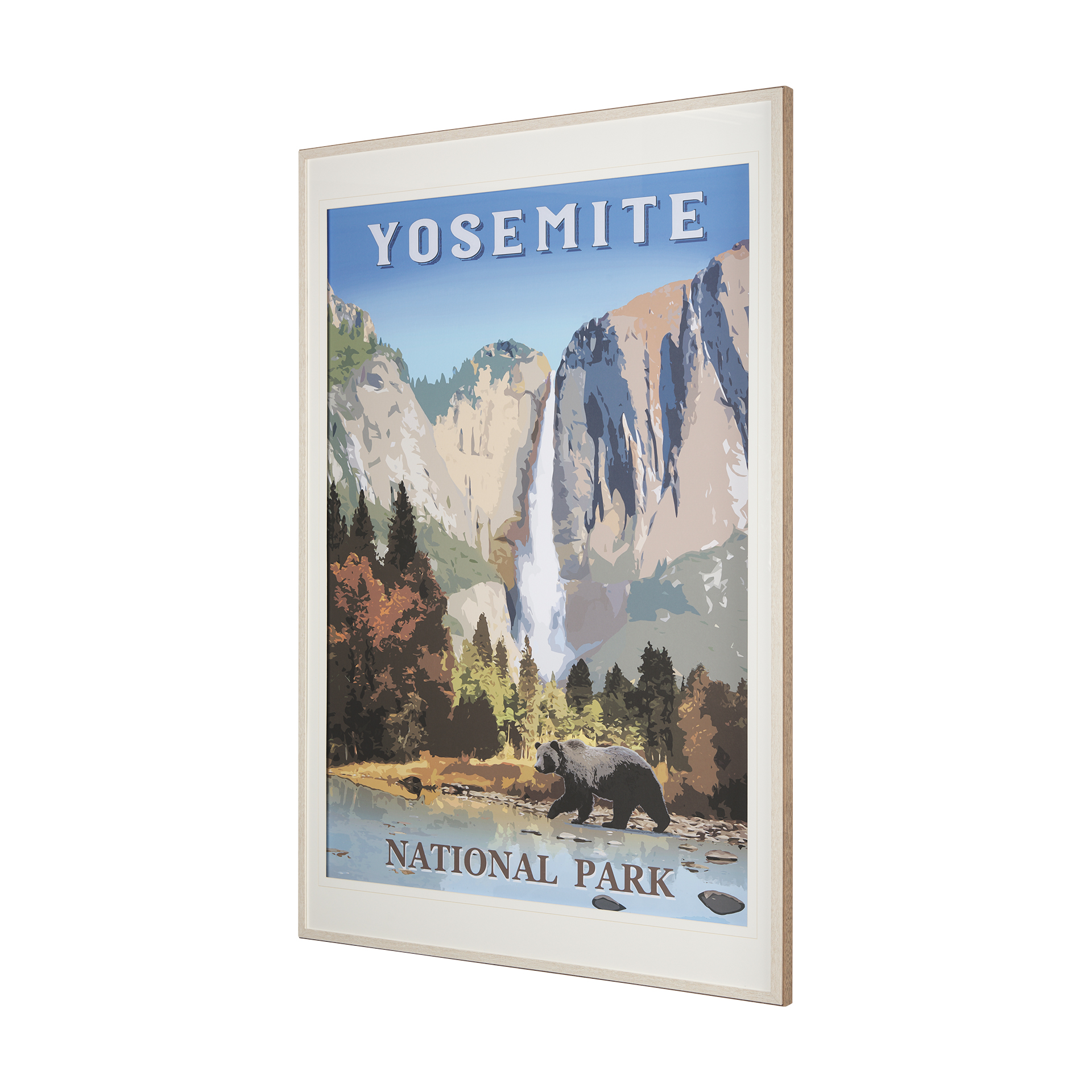 National Park -Yosemite by Mercana Studio a Framed Art Print Matted under Glass 3 National Park -Yosemite by Mercana Studio a Framed Art Print Matted under Glass - Image 3