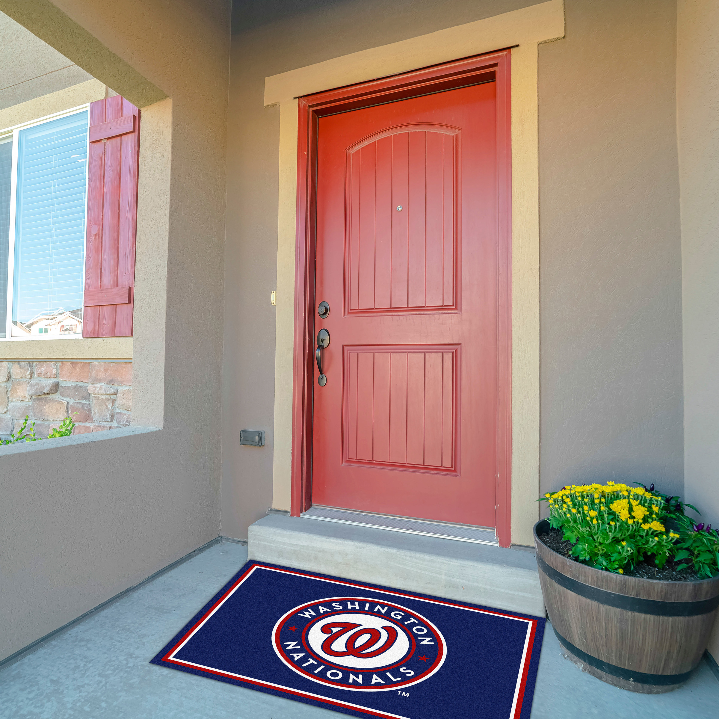 Nationals 3x4 Area Rug Officially Licensed MLB Team Rug 4 Nationals 3x4 Area Rug Officially Licensed MLB Team Rug - Image 4