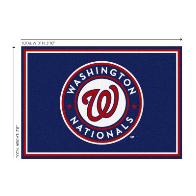 Nationals 3x4 Area Rug Officially Licensed MLB Team Rug