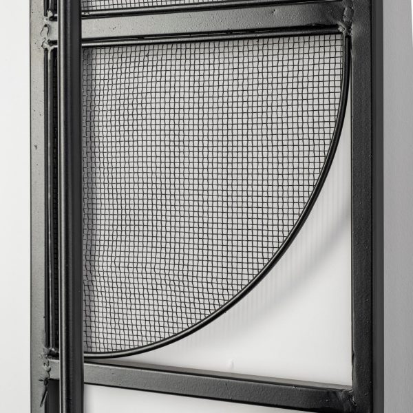 Navin 10x46.5 Black Metal Body White Fabric Shade Rectangular Wall Sconce 6
