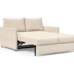 Neah Full Size Sofa Bed With Slim Arms - Halifax Shell