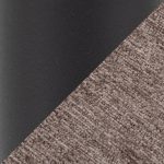 Neapolitan Brown Fabric Black Metal Contemporary Storage Bench