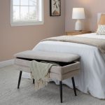 Neapolitan Light Brown Fabric Contemporary Storage Bench by LumiSource 20 Neapolitan Light Brown Fabric Contemporary Storage Bench by LumiSource
