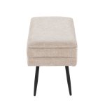 Neapolitan Light Brown Fabric Contemporary Storage Bench by LumiSource 25 Neapolitan Light Brown Fabric Contemporary Storage Bench by LumiSource