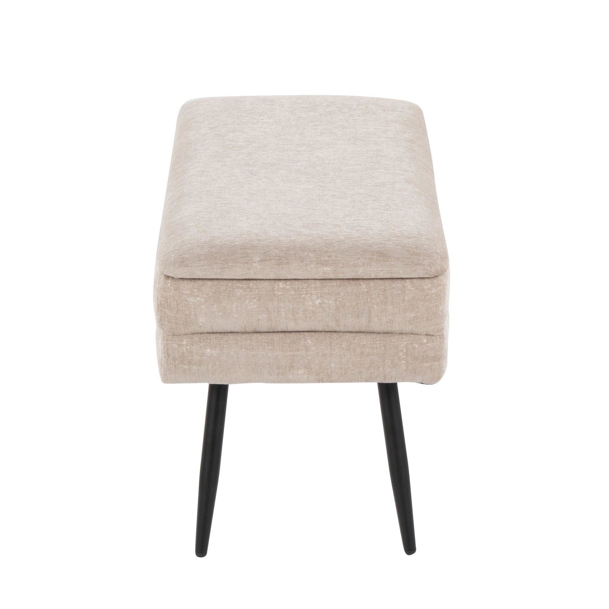 Neapolitan Light Brown Fabric Contemporary Storage Bench by LumiSource 10 Neapolitan Light Brown Fabric Contemporary Storage Bench by LumiSource - Image 10