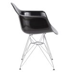 Neo Flair Black Chrome Contemporary Accent Chair 9 Neo Flair Black Chrome Contemporary Accent Chair
