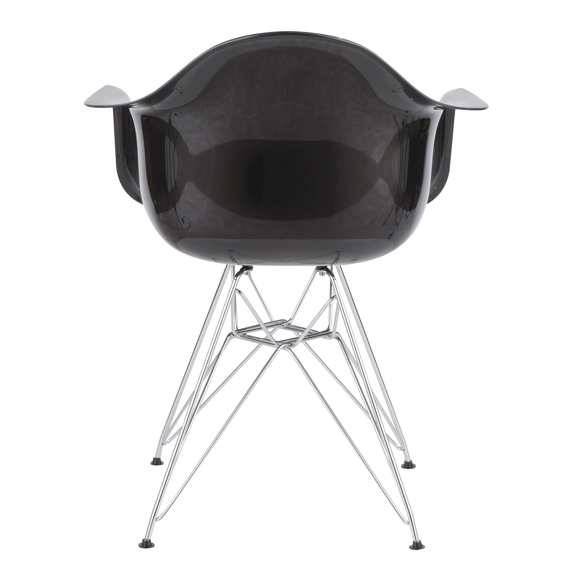 Neo Flair Black Chrome Contemporary Accent Chair 4 Neo Flair Black Chrome Contemporary Accent Chair - Image 4