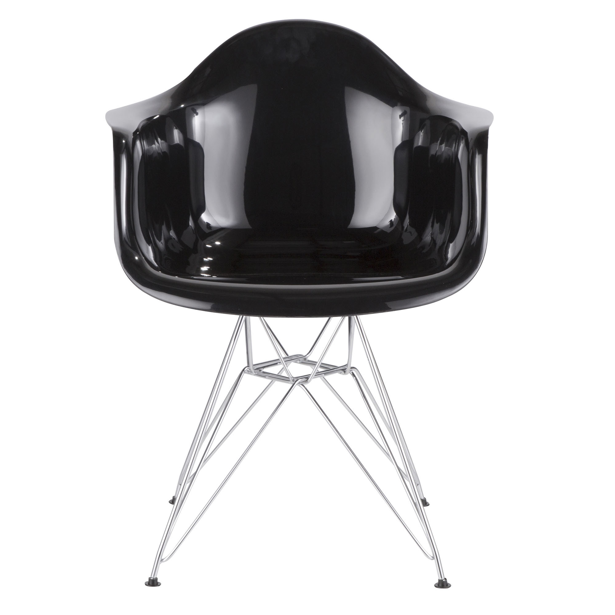 Neo Flair Black Chrome Contemporary Accent Chair 5 Neo Flair Black Chrome Contemporary Accent Chair - Image 5