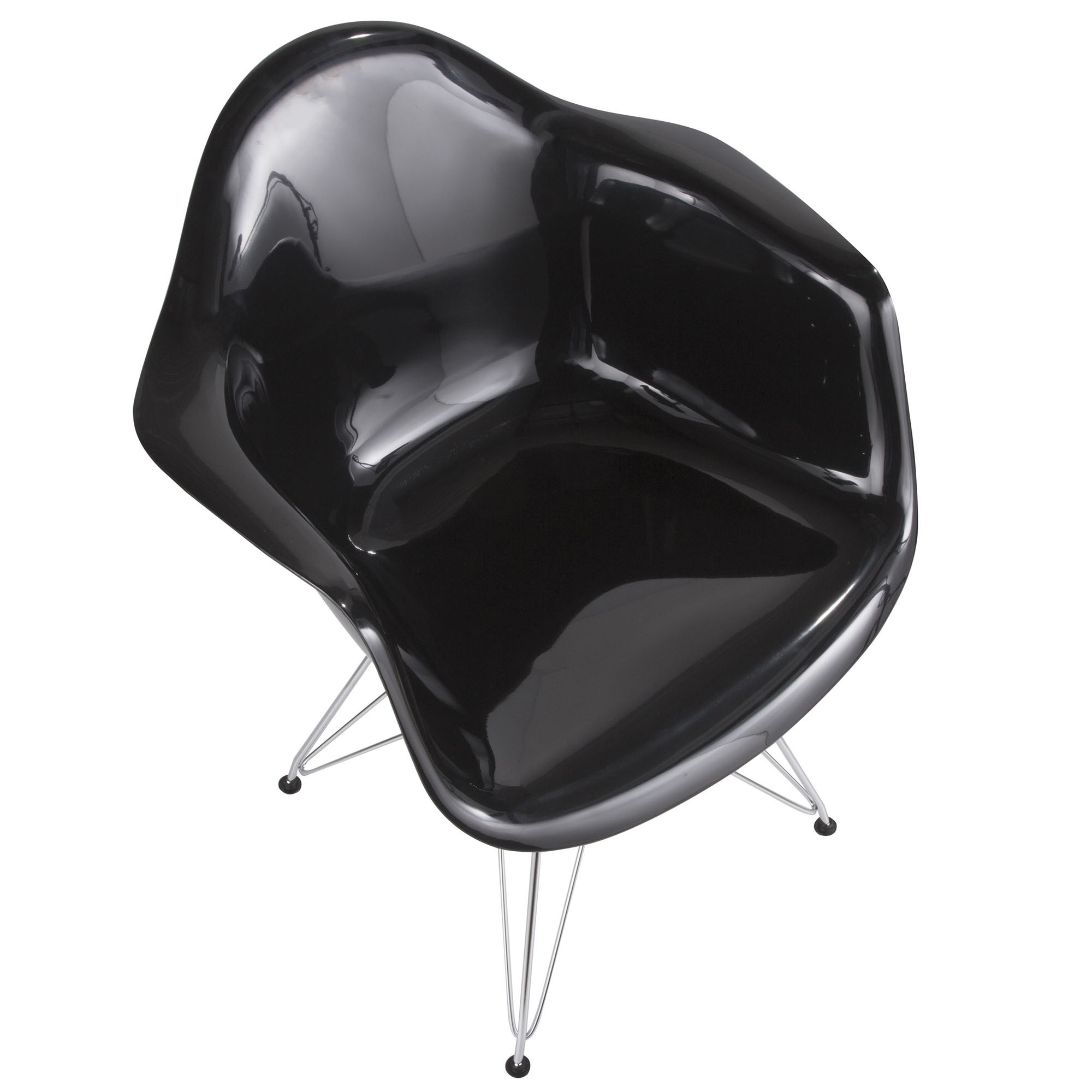 Neo Flair Black Chrome Contemporary Accent Chair 6 Neo Flair Black Chrome Contemporary Accent Chair - Image 6