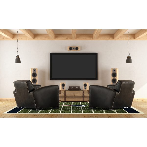 New England Patriots 6x8 Football Field Area Rug 2
