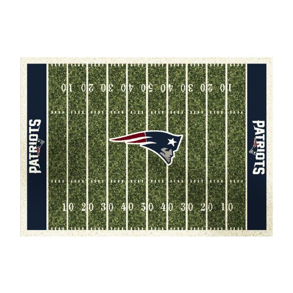 New England Patriots 6x8 Football Field Area Rug