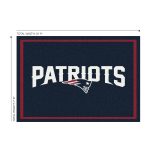 New England Patriots 8x11 Officially Licensed NFL Spirit Area Rug