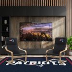 New England Patriots Embroidered Birch Bentwood Accent Chair