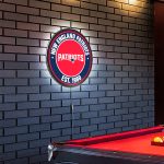 New England Patriots LED Establish Date Sign