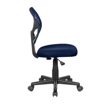 New England Patriots Navy Armless Adjustable Height Task Chair