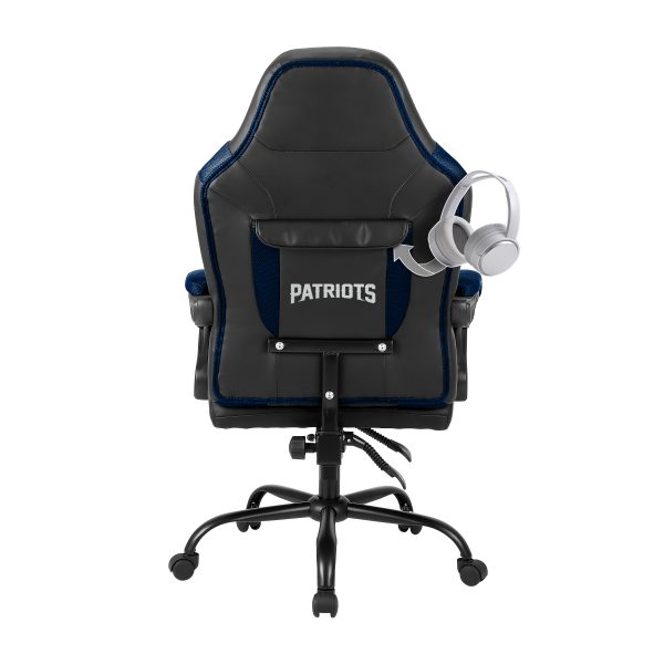 New England Patriots Oversized Embroidered Gaming Office Chair 2