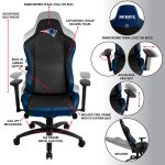 New England Patriots Pro Series Embroidered Gaming Chair