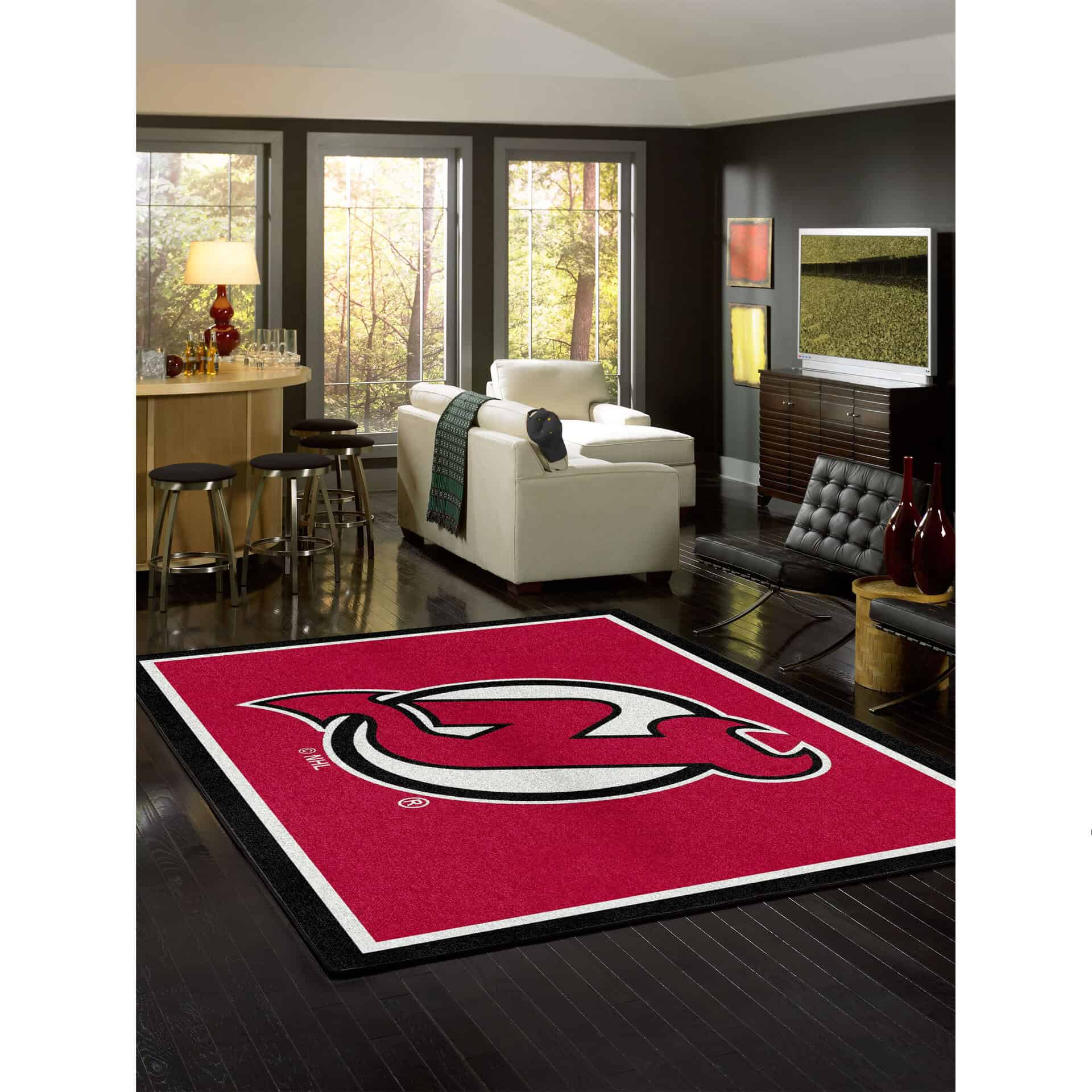 New Jersey Devils 8x11 Spirit Rug 2 New Jersey Devils 8x11 Spirit Rug - Image 2