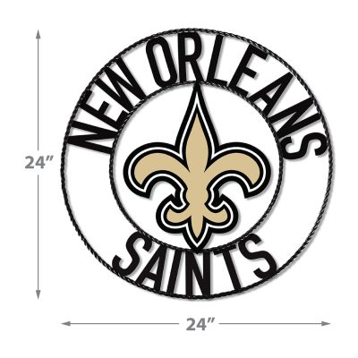 New Orleans Saints 24 inch Wrought Iron Wall Art