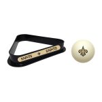 New Orleans Saints Billiards Triangle and Cue Ball Combo