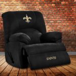 New Orleans Saints Black Embroidered Microfiber Rocker Recliner
