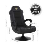 New Orleans Saints Bluetooth Swivel Gaming Chair
