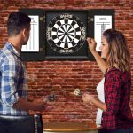 New Orleans Saints Bristle Dartboard Cabinet Set