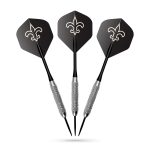 New Orleans Saints Bristle Dartboard Cabinet Set