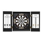 New Orleans Saints Bristle Dartboard Cabinet Set