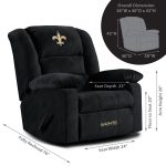 New Orleans Saints Embroidered Microfiber Playoff Recliner