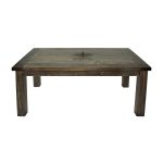 New Orleans Saints Reclaimed Pine Coffee Table NFL Logo