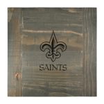 New Orleans Saints Reclaimed Pine Logo Side Table