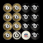 New Orleans Saints Regulation Billiard Ball Set
