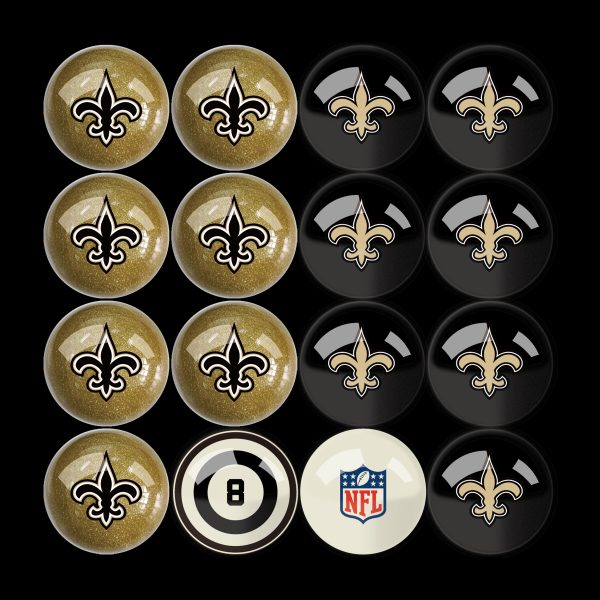 New Orleans Saints Regulation Billiard Ball Set 5