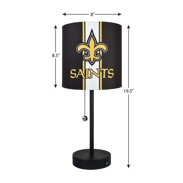 New Orleans Saints USB Charging Desk Lamp 2