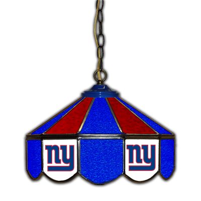 New York Giants 14 inch Handcrafted Stained Glass Pub Light