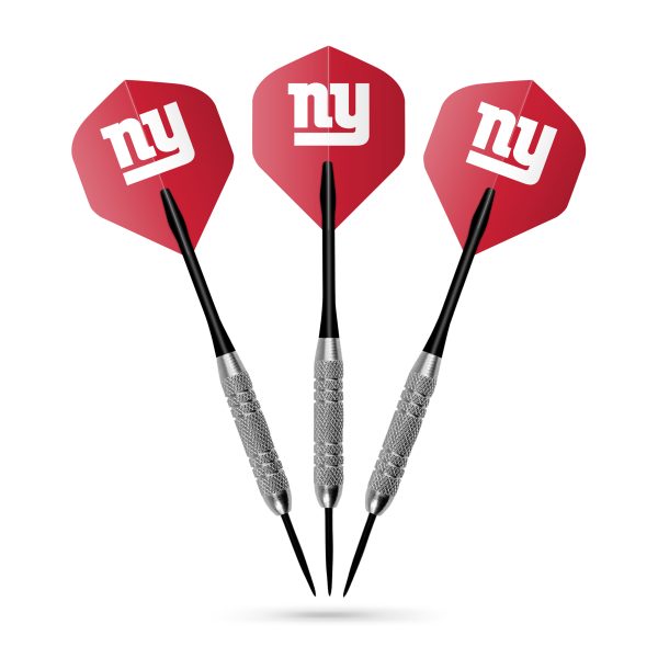 New York Giants Bristle Dartboard Cabinet Set 1