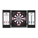 New York Giants Bristle Dartboard Cabinet Set