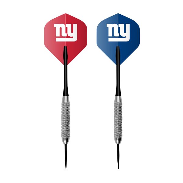 New York Giants Bristle Dartboard Cabinet Set 4