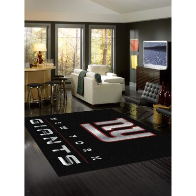 New York Giants Chrome 8x11 Area Rug Officially Licensed NFL
