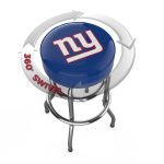 New York Giants Chrome Logo Commercial Bar Stool