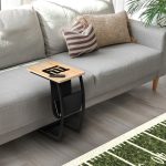 New York Giants Laser Etched C-Shape Side Table