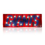 New York Giants Lighted Recycled Metal Street Sign NFL 6 New York Giants Lighted Recycled Metal Street Sign NFL